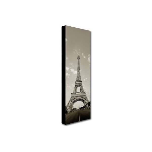 Preston 'Paris Eiffel Tower Vertical' Canvas Art,8x24